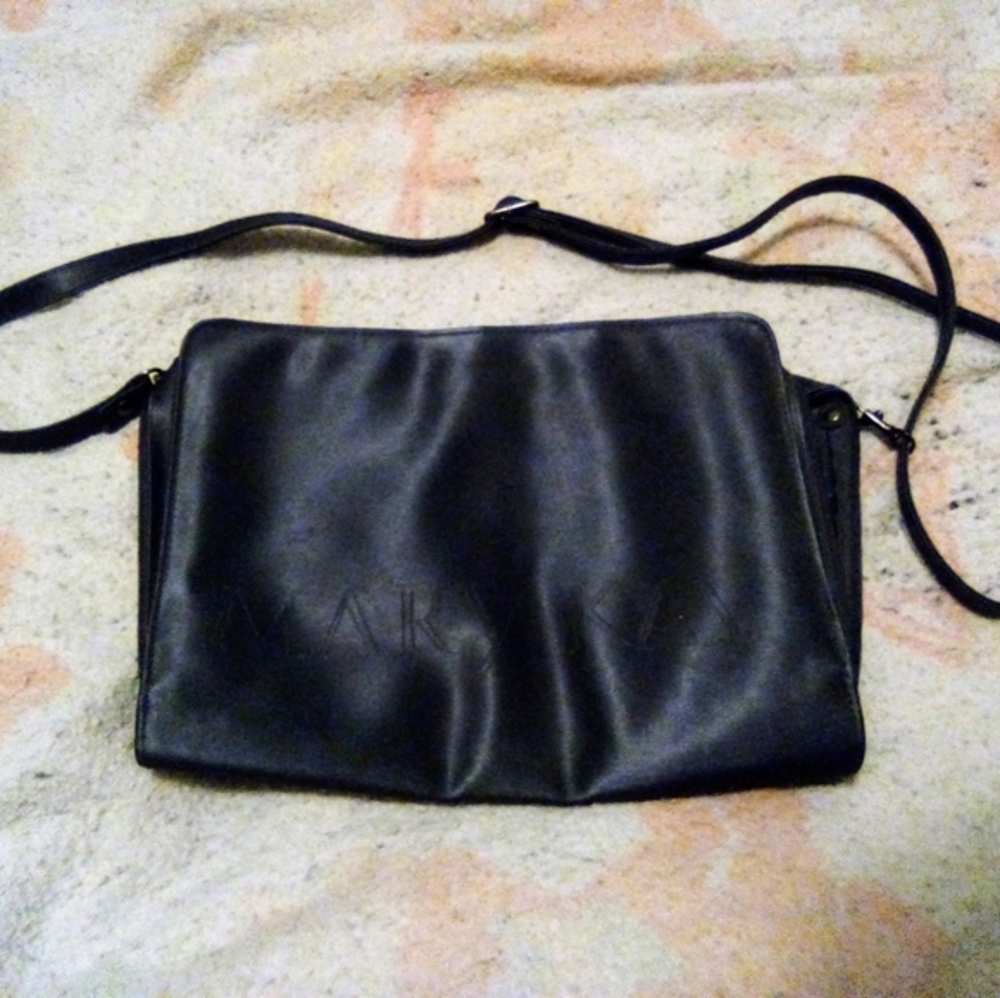 Vintage Mary Kay Grey Zip Around Crossbody 10 Pocket Organizer Handbag